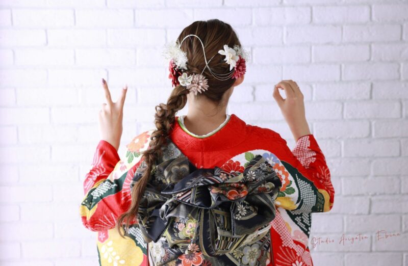 スタジオありがとう海老名店の成人式前撮り撮影 海老名 振袖 前撮り