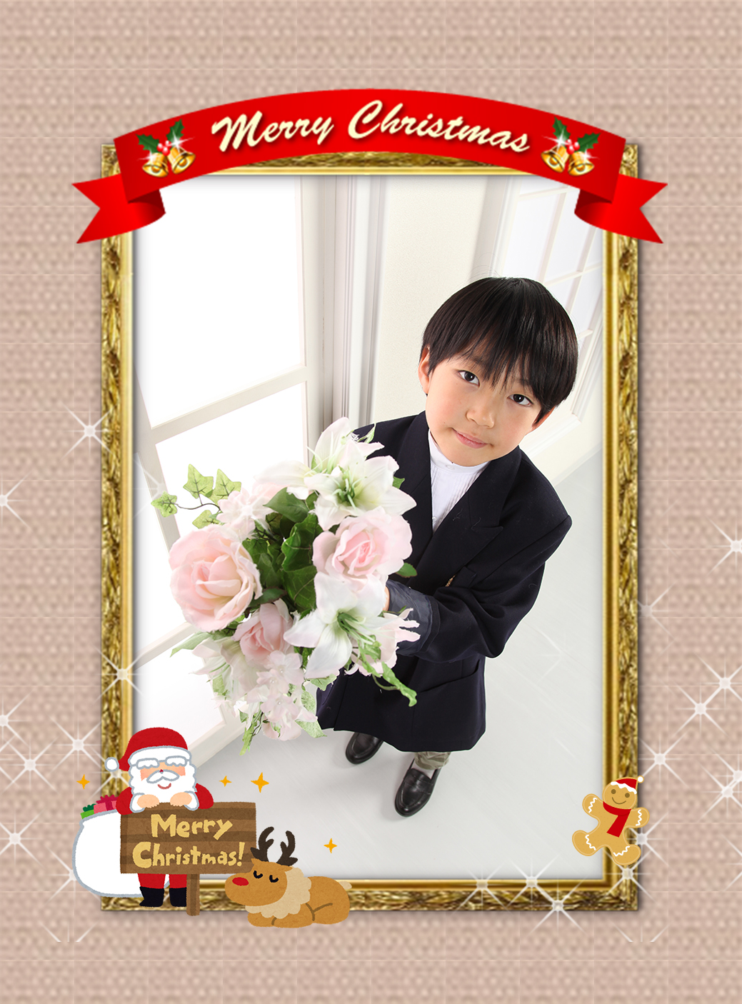 クリスマスデザインテンプレ2016